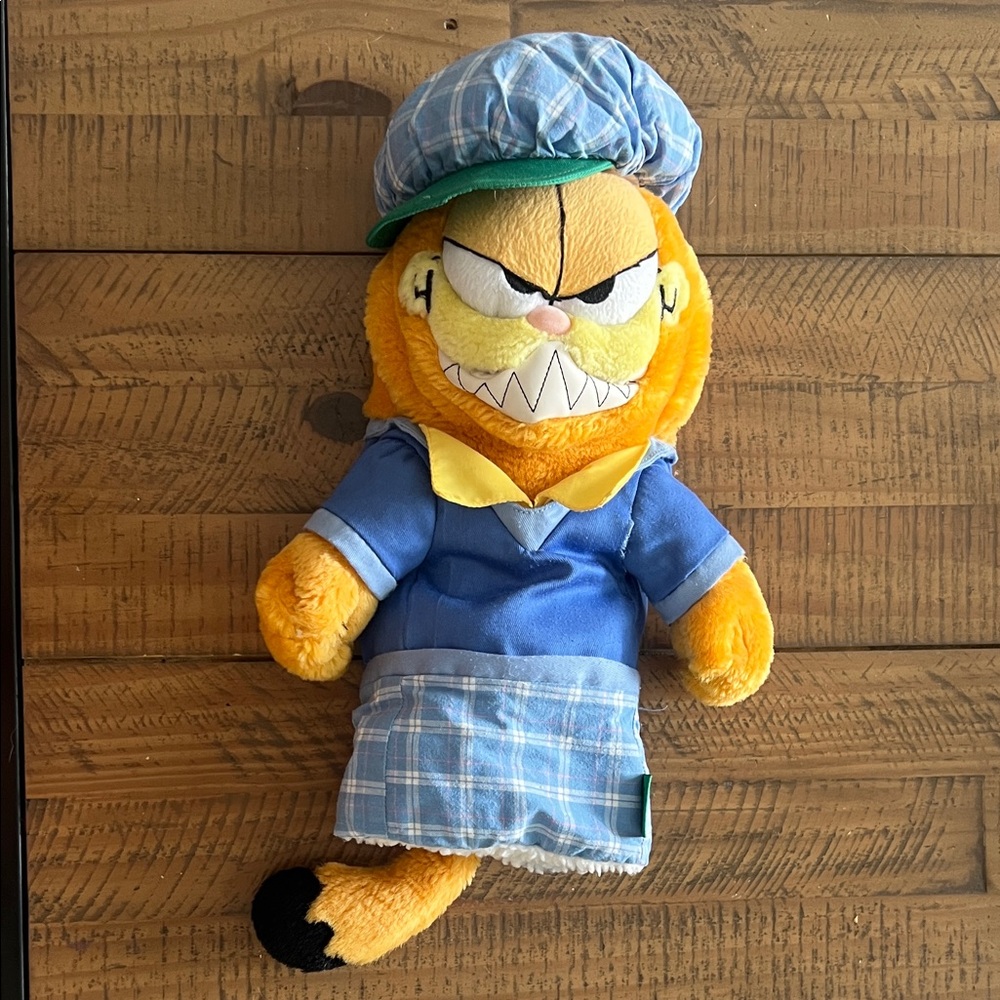 ⛳️Garfield golf head cover Plush in Blue Outfit